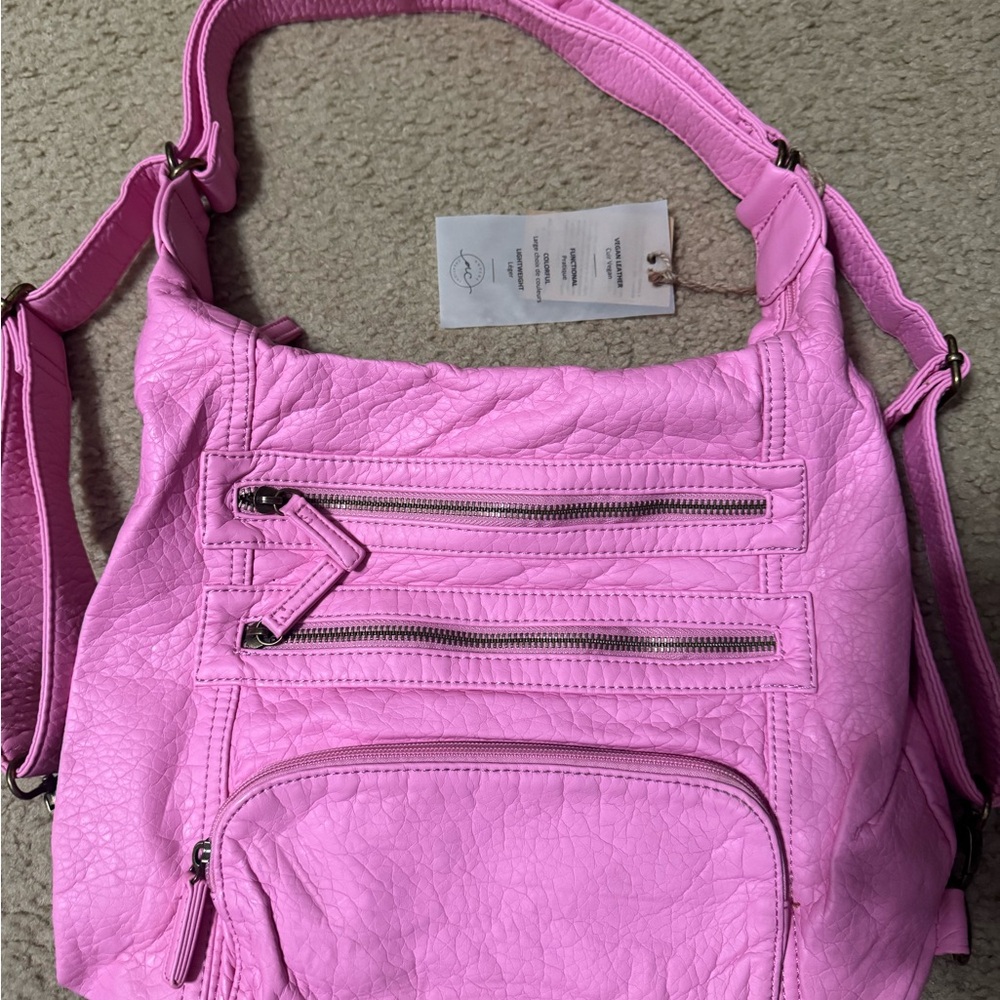 Ampere creations Pink vegan Leather Shoulder Bag